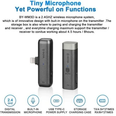 BOYA Transmitter Built-in Microphone - Black